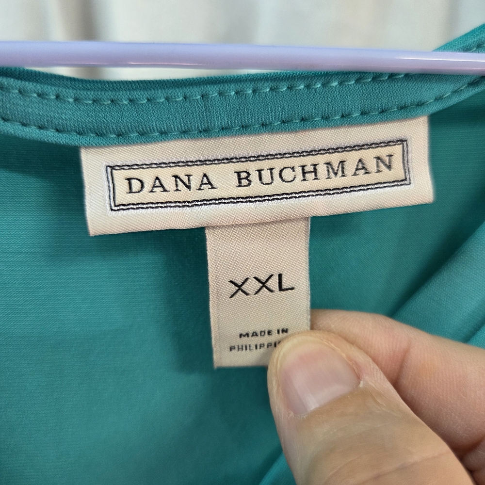 Teal Sleeveless V-Neck Top - Picture 2 of 5